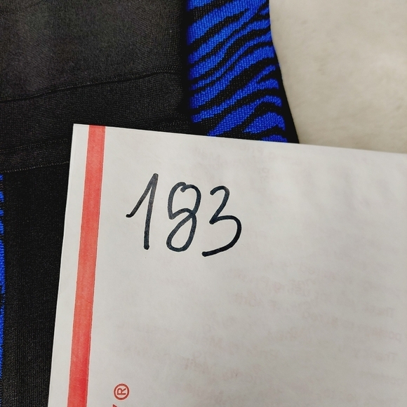 Wow Gold Label Blue & Black Zebra V Neck Bodycon Dress 183 - Picture 8 of 8